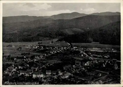 Ak Maulburg im Wiesental Südschwarzwald, Fliegeraufnahme