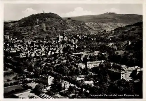 Ak Heppenheim an der Bergstraße, Fliegeraufnahme