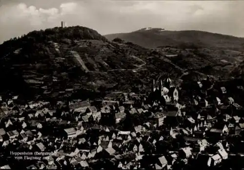 Ak Heppenheim an der Bergstraße, Fliegeraufnahme