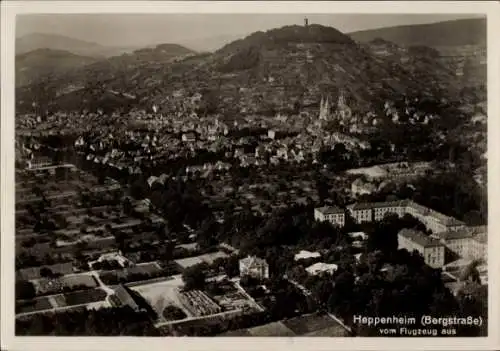 Ak Heppenheim an der Bergstraße, Fliegeraufnahme