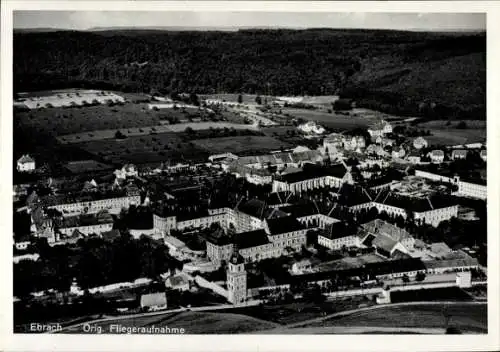 Ak Ebrach im Steigerwald Oberfranken, Fliegeraufnahme