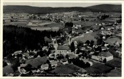 Ak Fichtelberg im Fichtelgebirge Oberfranken Bayern, Fliegeraufnahme