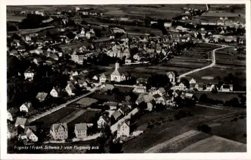 Ak Pegnitz in Oberfranken, Fliegeraufnahme