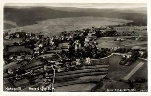 Ak Hohegeiß Braunlage im Oberharz, Fliegeraufnahme