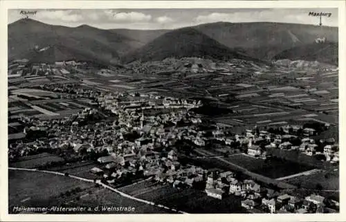 Ak Alsterweiler Maikammer in der Pfalz, Fliegeraufnahme