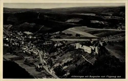 Ak Altleiningen in der Pfalz, Fliegeraufnahme, Burgruine