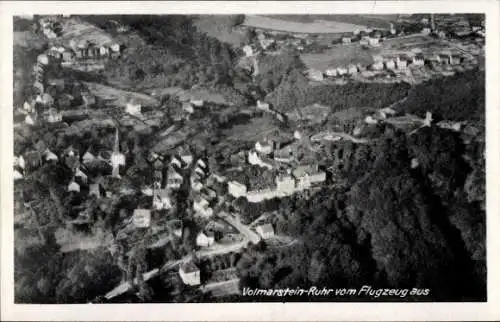 Ak Volmarstein Wetter an der Ruhr, Fliegeraufnahme, Gasthaus Heinrich Schackmann