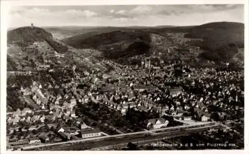 Ak Heppenheim an der Bergstraße, Fliegeraufnahme