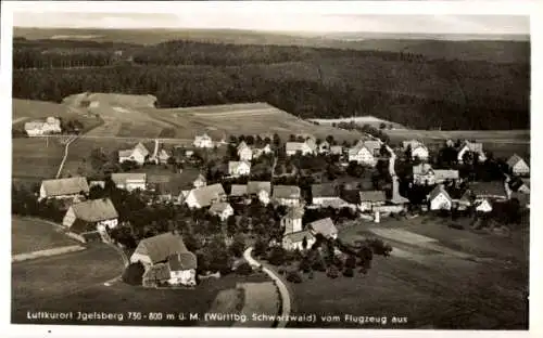 Ak Igelsberg Freudenstadt im Schwarzwald, Fliegeraufnahme