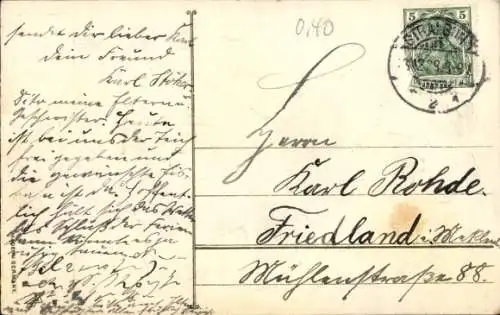 Präge Ak Glückwunsch Neujahr, Mädchen mit Blumen