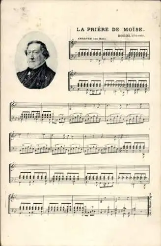 Lied Ak Das Gebet Moses, Rossini