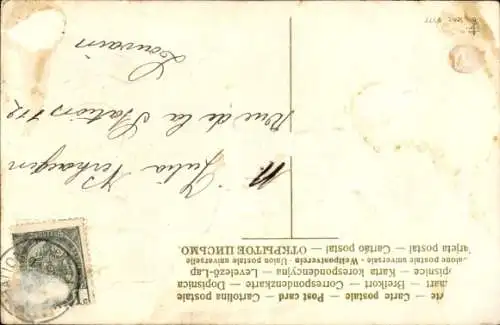 Präge Ak Glückwunsch Neujahr, Mädchen, Schwein, Glücksklee