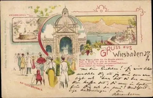 Litho Wiesbaden in Hessen, Kochbrunnen