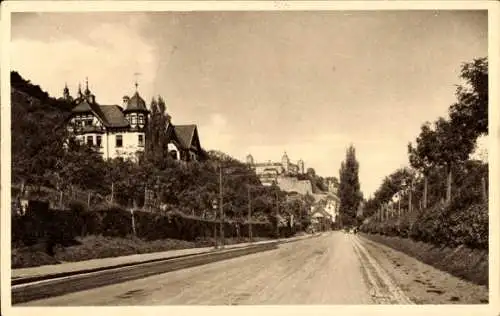 Ak Würzburg am Main Unterfranken, Mergentheimer Straße