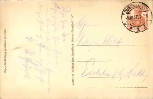 Ak Düsseldorf am Rhein, Rheinansicht