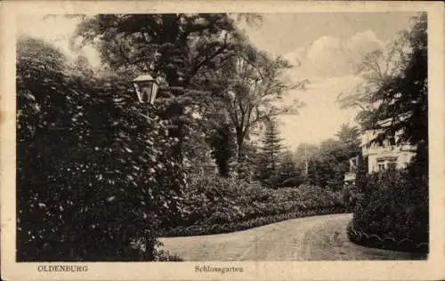 Ak Oldenburg im Großherzogtum Oldenburg, Schlossgarten