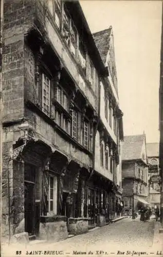 Ak Saint Brieuc Côtes d'Armor, Maison du XV, Rue St. Jacques