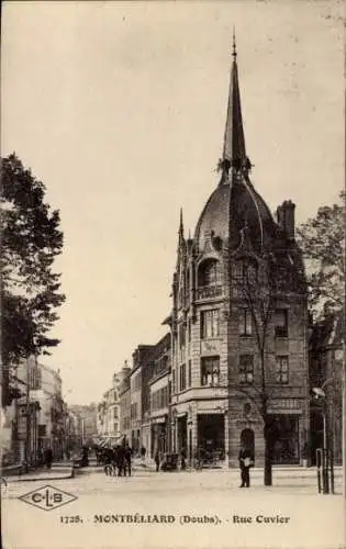 Ak Montbéliard Doubs, Rue Cuvier