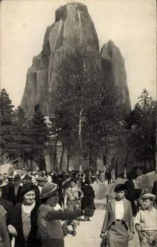 Ak Paris XII Bois de Vincennes, le grand rocher des animaux de montagne, Parc zoologique