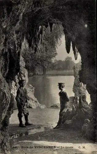 Ak Paris XII Bois de Vincennes, Grotte