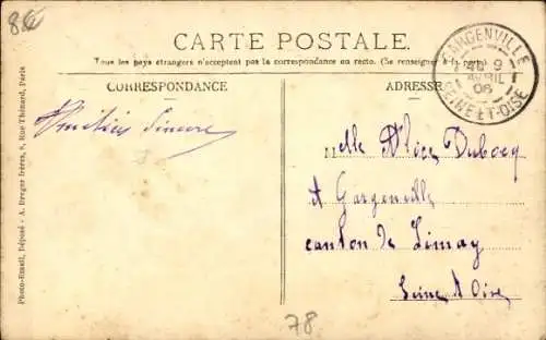 Ak Orgeval Yvelines, Château Chartier
