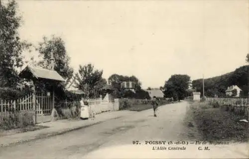 Ak Poissy Yvelines, Allee Centrale in Poissy