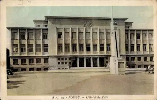 Ak Poissy Yvelines, Rathaus