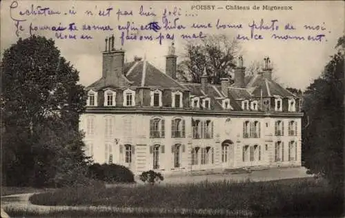 Ak Poissy Yvelines, Das Bild zeigt das Schloss von Migneaux in Poissy.