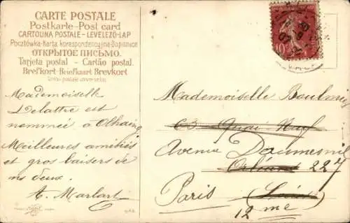 Litho Zwei jugne Frauen mit Weintrauben