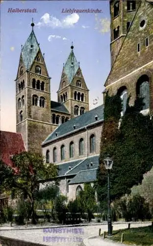 Ak Halberstadt am Harz, Halberstadt. Liebfrauenkirche.