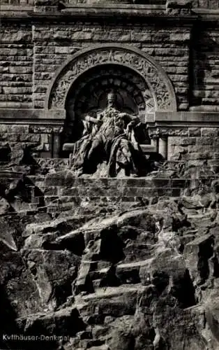 Ak Steinthaleben Kyffhäuserland in Thüringen, Kyffhäuser, Kaiser Wilhelm Denkmal