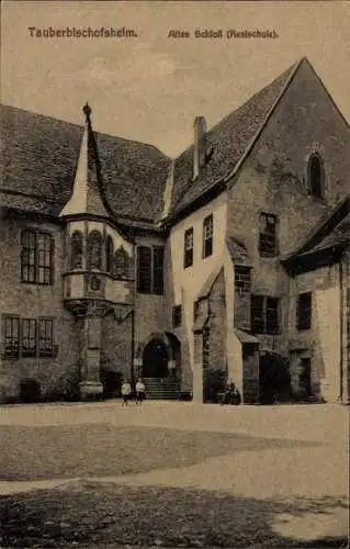 Ak Tauberbischofsheim in Baden, Altes Schloss