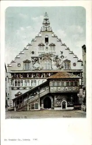 Ak Lindau am Bodensee Schwaben, Rathaus Lindau im Bodensee