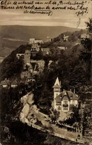 Ak Heidelberg am Neckar, Graimbergweg, Panorama