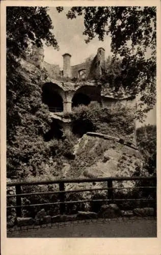 Ak Heidelberg am Neckar, der gesprengte Turm, Krautturm