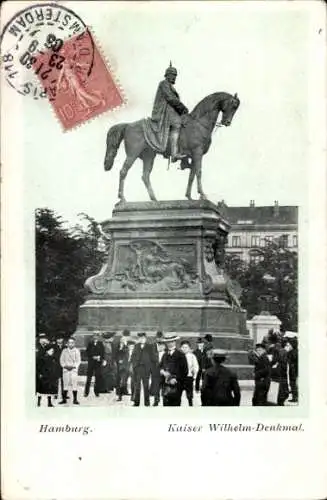 Ak Hamburg, Kaiser Wilhelm-Denkmal