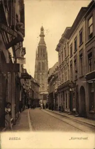 Ak Breda Nordbrabant Niederlande, Kerk, Karrestraat