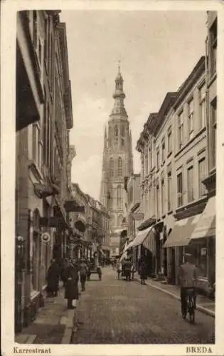 Ak Breda Nordbrabant Niederlande, Kerk, Karrestraat