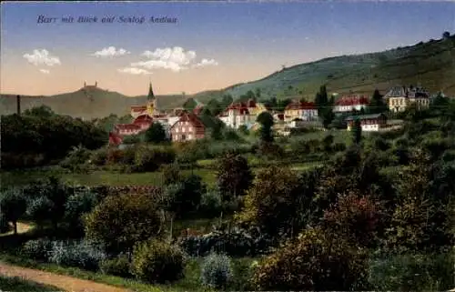 Ak Barr Bas Rhin, Blick auf das Schloss Andlau