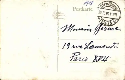 Ak Strasbourg Straßburg Elsass Bas Rhin, Kirche