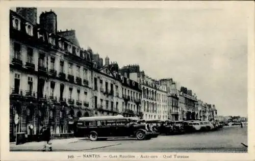 Ak Nantes Loire Atlantique, Bahnhof Rouriere, Quai Turenne