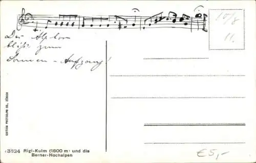 Ak Rigi Kulm Kanton Schwyz, Berner-Hochalpen