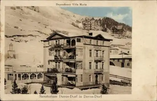 Ak Davos Kanton Graubünden, Dependance Villa Maria, Sanatorium