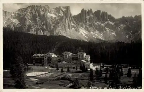 Ak Lago di Carezza Karersee Südtirol, Berge, Hotel, Wald, Carezza al Lago, Karersee