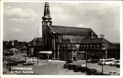 Ak Luxemburg Luxembourg, Zentralbahnhof