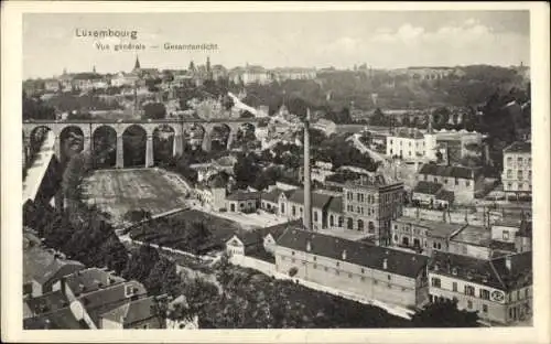 Ak Luxemburg Luxembourg, Vue generale