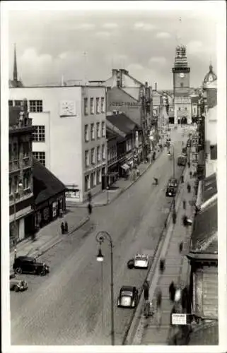 Ak Pardubice Pardubitz Stadt, Straßenansicht