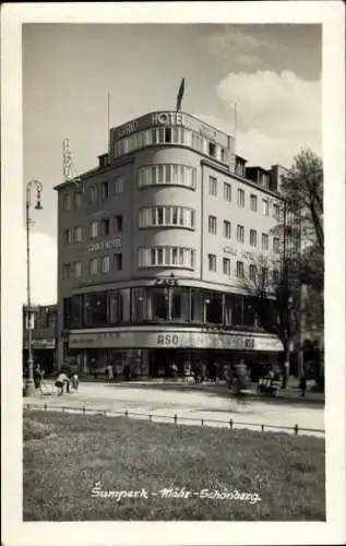 Ak Šumperk Mährisch Schönberg Region Olmütz, Grand Hotel