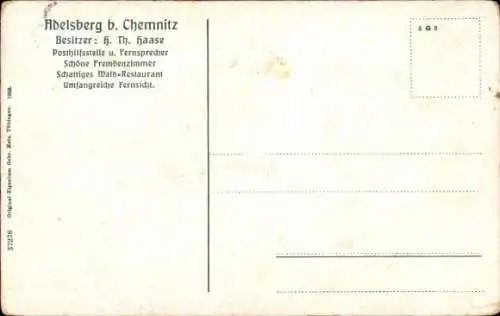 Ak Chemnitz in Sachsen, Restaurant, Luftkurort, Landschaft, Menschen, Gebäude