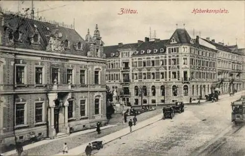 Ak Zittau in der Oberlausitz, Haberkornplatz, Kaiserliches Postamt